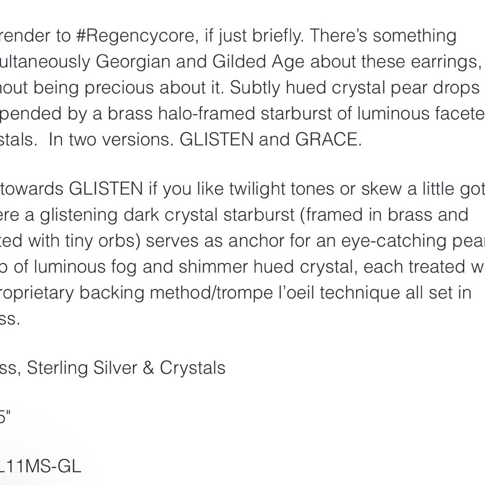 Waxing Poetic Kristal Be the Light Teardrop Earrings - Glisten - Picture 4 of 4